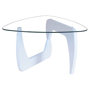 Стеклянный стол Берген-3, белый в Набережных Челнах