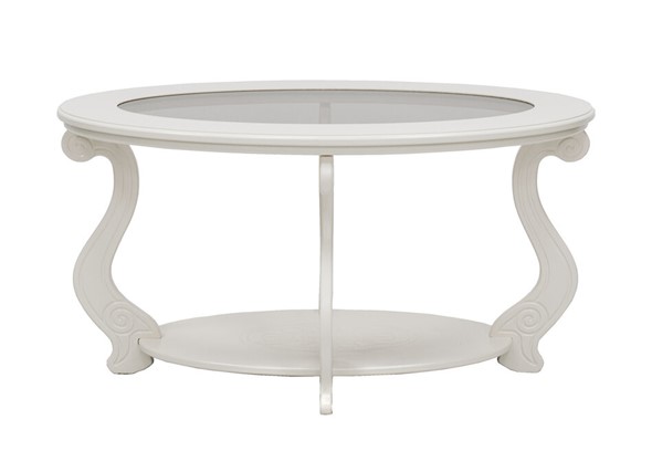 Овальный столик Виват С, цвет Молочный дуб в Альметьевске - изображение