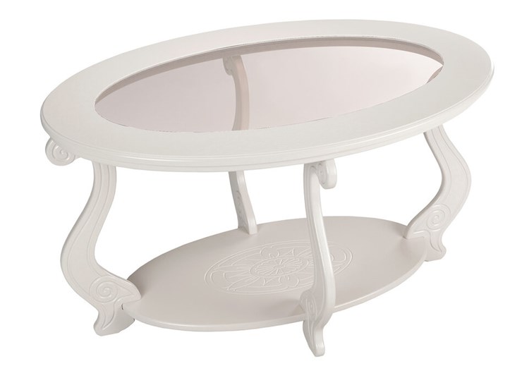 Овальный столик Виват С, цвет Молочный дуб в Альметьевске - изображение 1