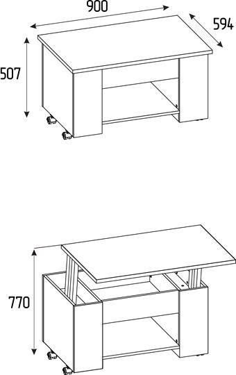 Стол трансформер Леон 219 в Нижнекамске - изображение 1