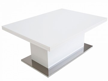 Складной стол-трансформер Slide GL, белый суперглянец в Альметьевске - предосмотр