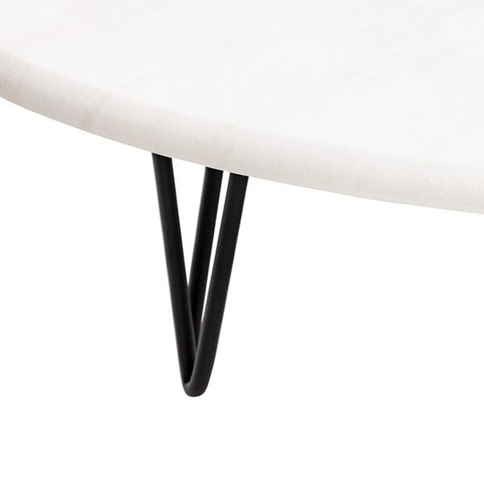 Журнальный стол Дадли (Черный/Белый бетон) в Альметьевске - изображение 5