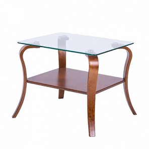 Стеклянный столик Шарм с каркасом цвета Вишня в Набережных Челнах