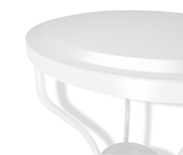 Круглый стол SHT-CT10 (белый муар) в Альметьевске - изображение 2