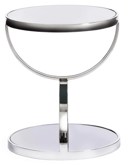 Столик GROTTO (mod. 9157) металл/дымчатое стекло, 42х42х50, хром в Набережных Челнах - изображение 1