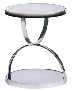 Стеклянный столик GROTTO (mod. 9157) металл/дымчатое стекло, 42х42х50, хром в Казани