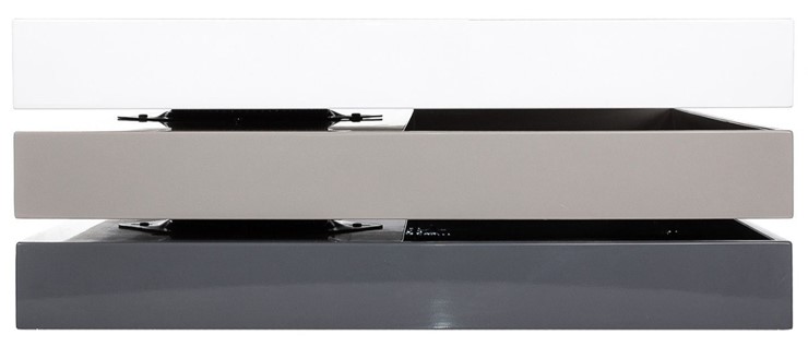 Квадратный столик СT1001 Белый/Серый в Альметьевске - изображение 1