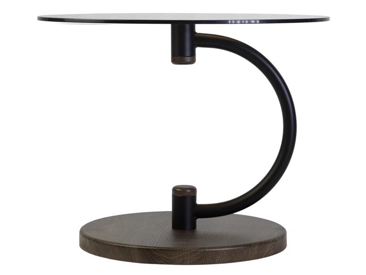 Стеклянный стол Дуэт 13Н (черный-дуб маррон-тонированное) в Нижнекамске - изображение 1