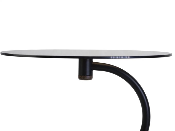 Стеклянный стол Дуэт 13Н (черный-дуб маррон-тонированное) в Альметьевске - изображение 4