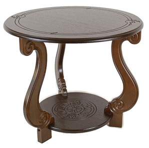 Круглый столик Грация М (Темно-коричневый) в Набережных Челнах