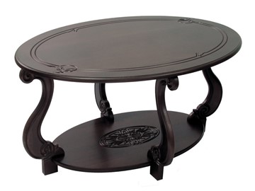 Овальный столик Овация-М (Темно-коричневый) в Нижнекамске - предосмотр