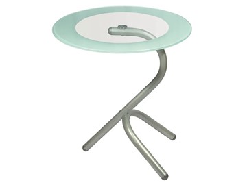 Стеклянный столик Дуэт 5 (металлик-прозрачное) в Набережных Челнах