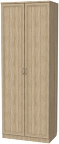 Шкаф 2-х створчатый 100 со штангой, цвет Дуб Сонома в Набережных Челнах