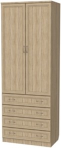 Шкаф 2-х створчатый 103 со штангой, цвет Дуб Сонома в Набережных Челнах