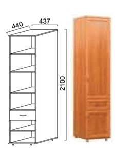 Шкаф 2-х дверный Александра-1, ПР-4, шимо светлый, МДФ с кожзамом в Альметьевске