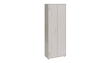 Распашной шкаф комбинированный Витра тип 1 (Ясень шимо/Сатин матовый с рисунком) в Набережных Челнах