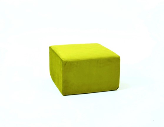 Пуф бескаркасный Тетрис 50х50, зеленый в Набережных Челнах - изображение