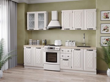 Кухонный гарнитур Марина 2600(Белый/Алебастр) в Набережных Челнах