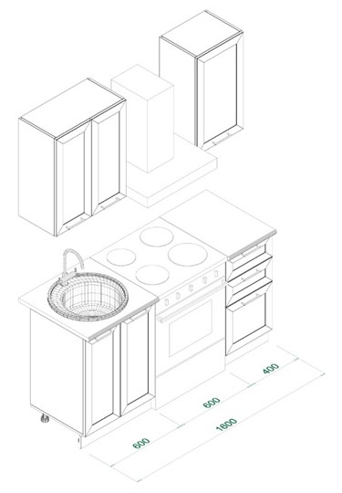 Кухонный гарнитур МК РИВЬЕРА Комплект №1 1,0м ПВХ Белый в Альметьевске - изображение 5