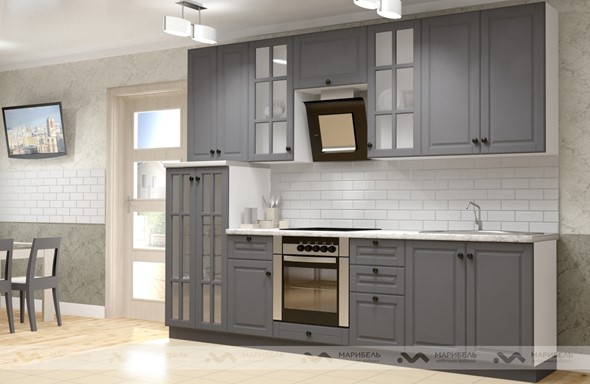 Модульная кухня Верона 2800, цвет Графит в Нижнекамске - изображение