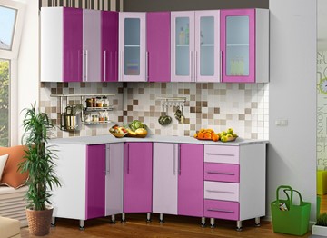 Модульная кухня Мыло 224 1800х1400, цвет Виолетта/Сирень в Казани