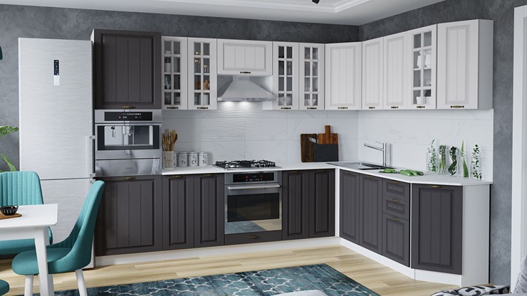 Дизайн кухонь с левосторонним углом