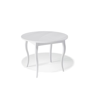Стеклянный стол Kenner 1000С (Белый/Стекло белое глянец) в Казани