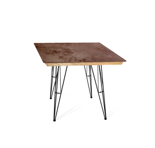 Керамический кухонный стол SHT-TU10 (4 шт.)/ТT8 60/60 (черный/прозрачный лак/коричневая сепия) в Альметьевске