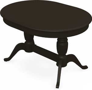 Обеденный раздвижной стол Леонардо-2 исп. Овал, тон 11 (Морилка/Эмаль) в Альметьевске
