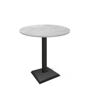 Круглый обеденный стол SHT-TU5-BS2/H110 / SHT-TT 90 ЛДСП (бетон чикаго светло-серый/черный) в Нижнекамске