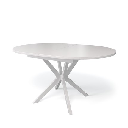 Раздвижной стол Kenner B1300 (Белый/Стекло белое сатин) в Нижнекамске - изображение