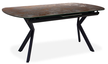 Керамический обеденный стол Шамони 2CX 160х90 (Oxide Nero/Графит) в Зеленодольске
