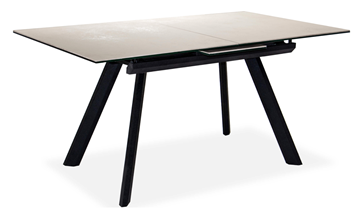 Кухонный стол раздвижной Бордо 2CQ 160х90 (Oxide Avorio/Графит) в Нижнекамске - предосмотр