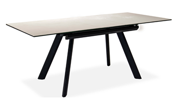 Кухонный стол раздвижной Бордо 2CQ 160х90 (Oxide Avorio/Графит) в Нижнекамске - предосмотр 1