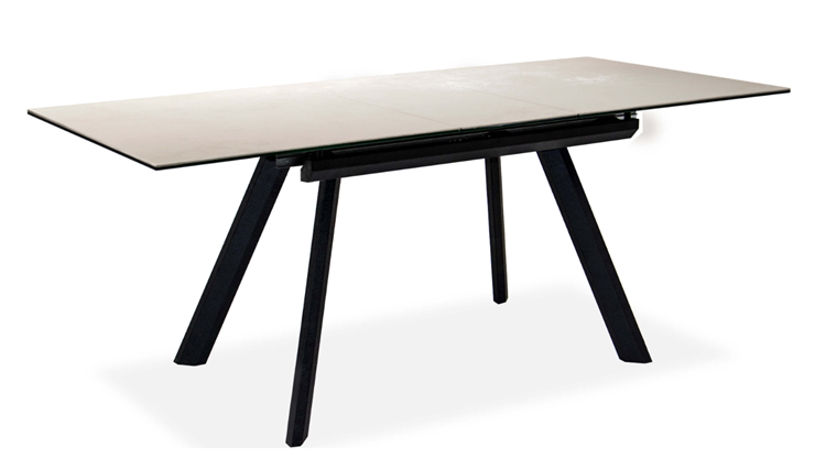 Кухонный стол раздвижной Бордо 2CQ 160х90 (Oxide Avorio/Графит) в Нижнекамске - изображение 1