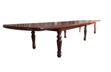 Деревянный кухонный стол 3,5(4,0)х1,1 на шести ножках, (стандартная покраска) в Альметьевске