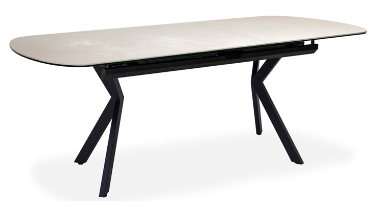 Кухонный стол раздвижной Шамони 3CX 180х95 (Oxide Avorio/Графит) в Набережных Челнах - изображение 1