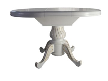 Кухонный стол раздвижной Ф-100(130), на одной ножке, (стандартная покраска) в Нижнекамске - предосмотр 2