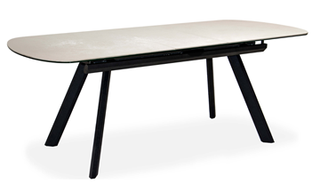 Обеденный раздвижной стол Шамони 3CQ 180х95 (Oxide Avorio/Графит) в Нижнекамске - предосмотр 1