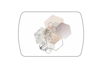 Кухонный стол раздвижной Танго, белый/геометрия в Альметьевске - предосмотр 3