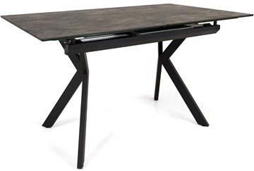 Кухонный раздвижной стол Бордо 1CX 140х85 (Oxide Nero/Графит) в Нижнекамске - предосмотр