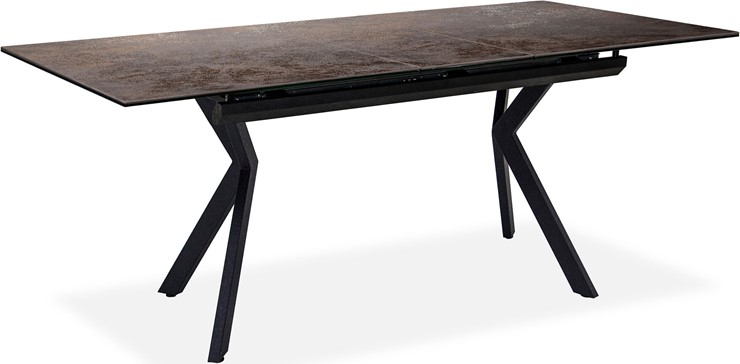 Кухонный раскладной стол Бордо 2CX 160х90 (Oxide Moro/Графит) в Альметьевске - изображение 1