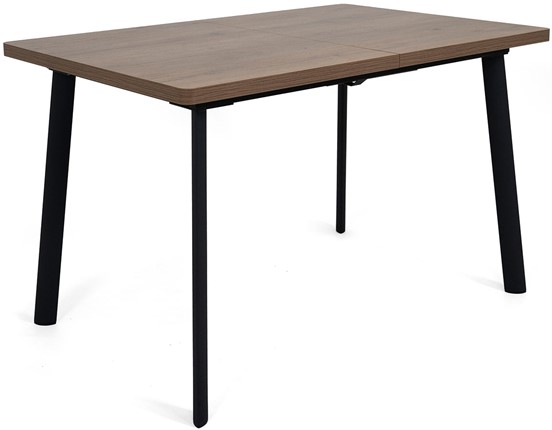 Кухонный стол раздвижной Дали-1L(ноги черные, дуб табако) в Альметьевске - изображение
