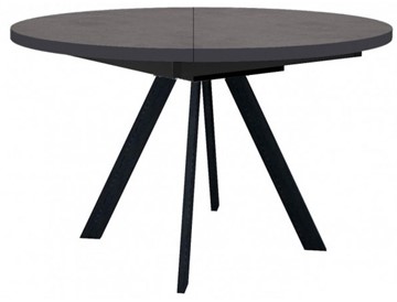 Кухонный стол раскладной Dikline RD120 Хромикс бронза/ножки черные в Нижнекамске - предосмотр