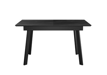 Кухонный стол раскладной DikLine SKH125 Керамика Черный мрамор/подстолье черное/опоры черные (2 уп.) в Альметьевске