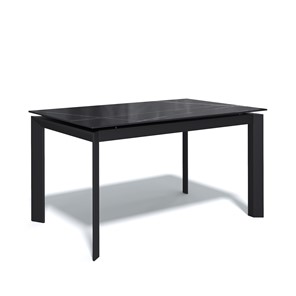 Стеклянный стол DT1400 (черный/стекло камень черный сатин) в Набережных Челнах