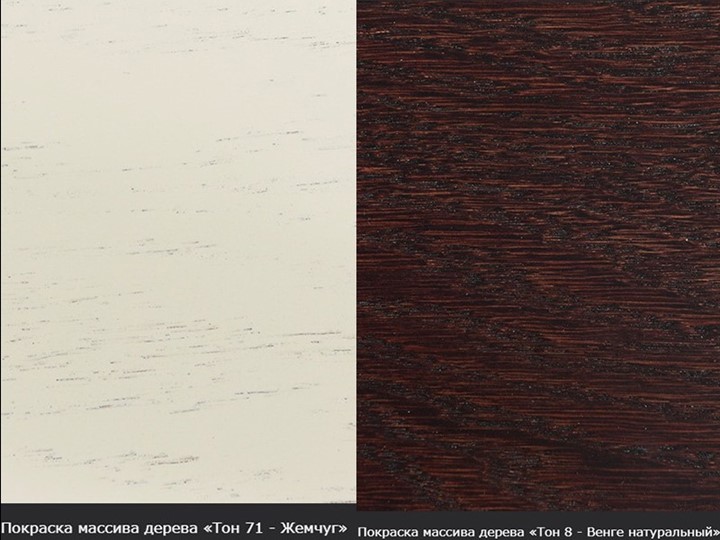 Кухонный раскладной стол Фабрицио-1 исп. Круг 820, Тон 9 (Морилка/Эмаль) в Альметьевске - изображение 14