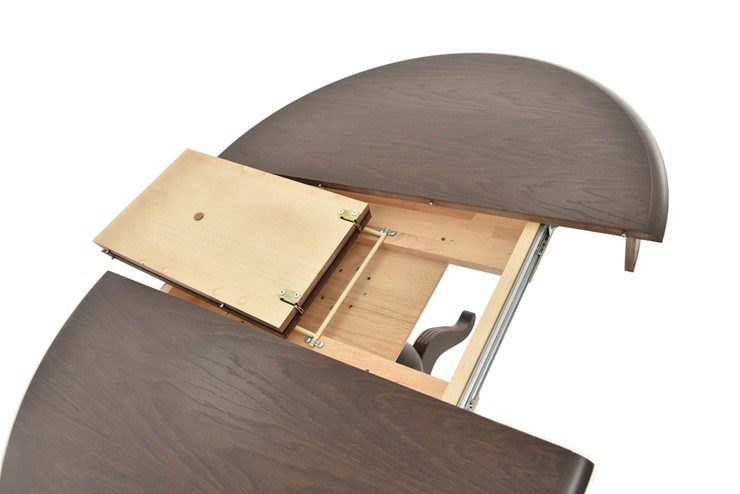 Кухонный раскладной стол Фабрицио-1 исп. Круг 820, Тон 9 (Морилка/Эмаль) в Альметьевске - изображение 5