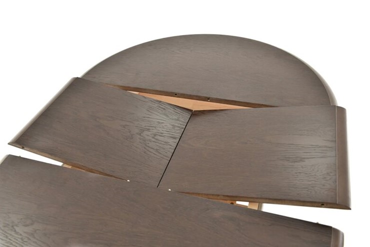 Кухонный стол раскладной Фабрицио-1 Круг 900, (Тон 7 - Орех тёмный) Морилка/Эмаль в Нижнекамске - изображение 14