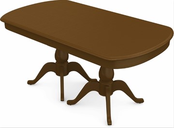 Кухонный раздвижной стол Фабрицио-2 исп. Мыло большой 2 вставки, Тон 2 Покраска + патина (в местах фрезеровки) в Нижнекамске